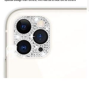 Ziye Bling Crystal Camera Decoration Stickers-Sliver